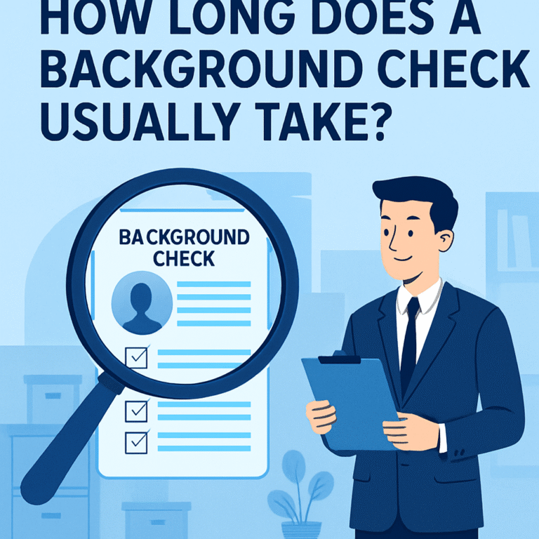 How Long Does a Background Check Usually Take?